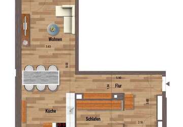 Wohnung Mönchengladbach - 3 Zimmer, 86 m&sup2;, 1.119&euro; | Angebot:26104787