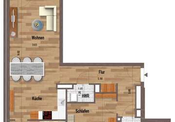 Wohnung Mönchengladbach Westend - 3 Zimmer, 88 m&sup2;, 1.150&euro; | Angebot:27426358